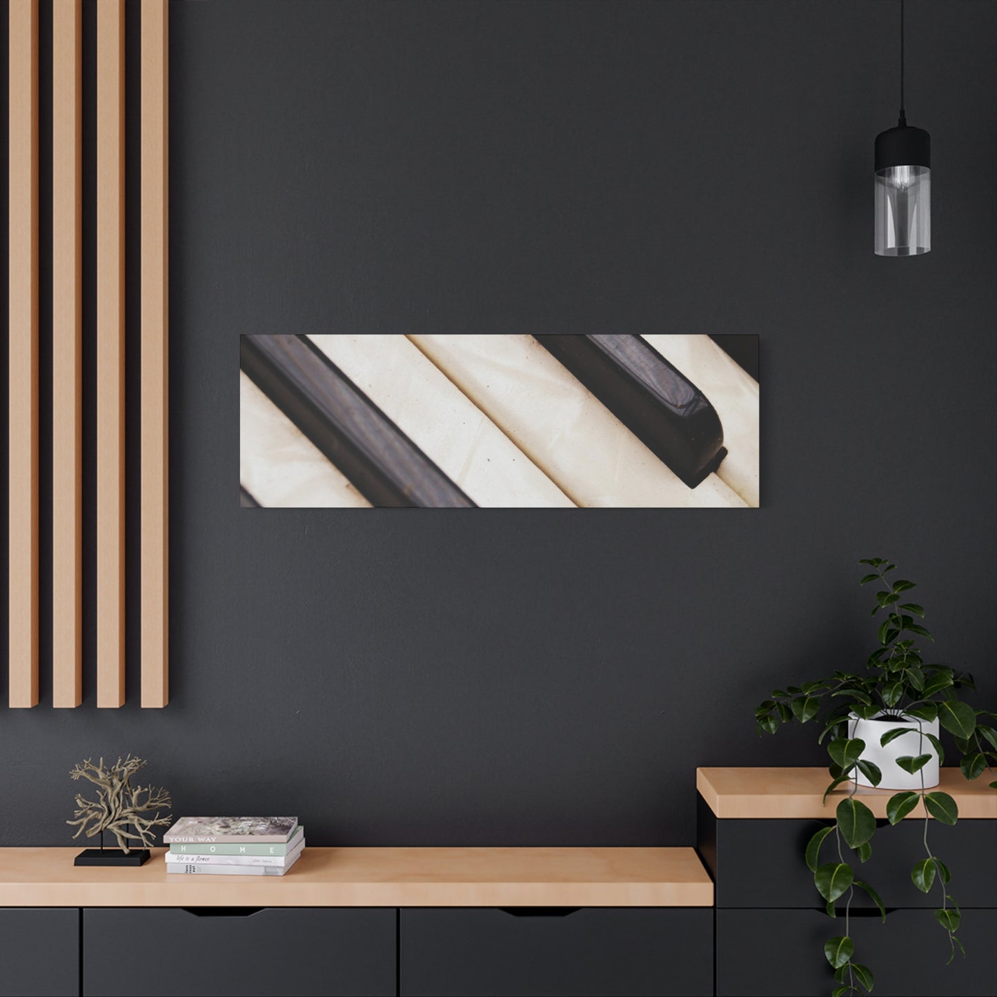 Piano Keys Canvas Wall Art, Music Decor for Home, Perfect Gift for Musicians or Music Lovers