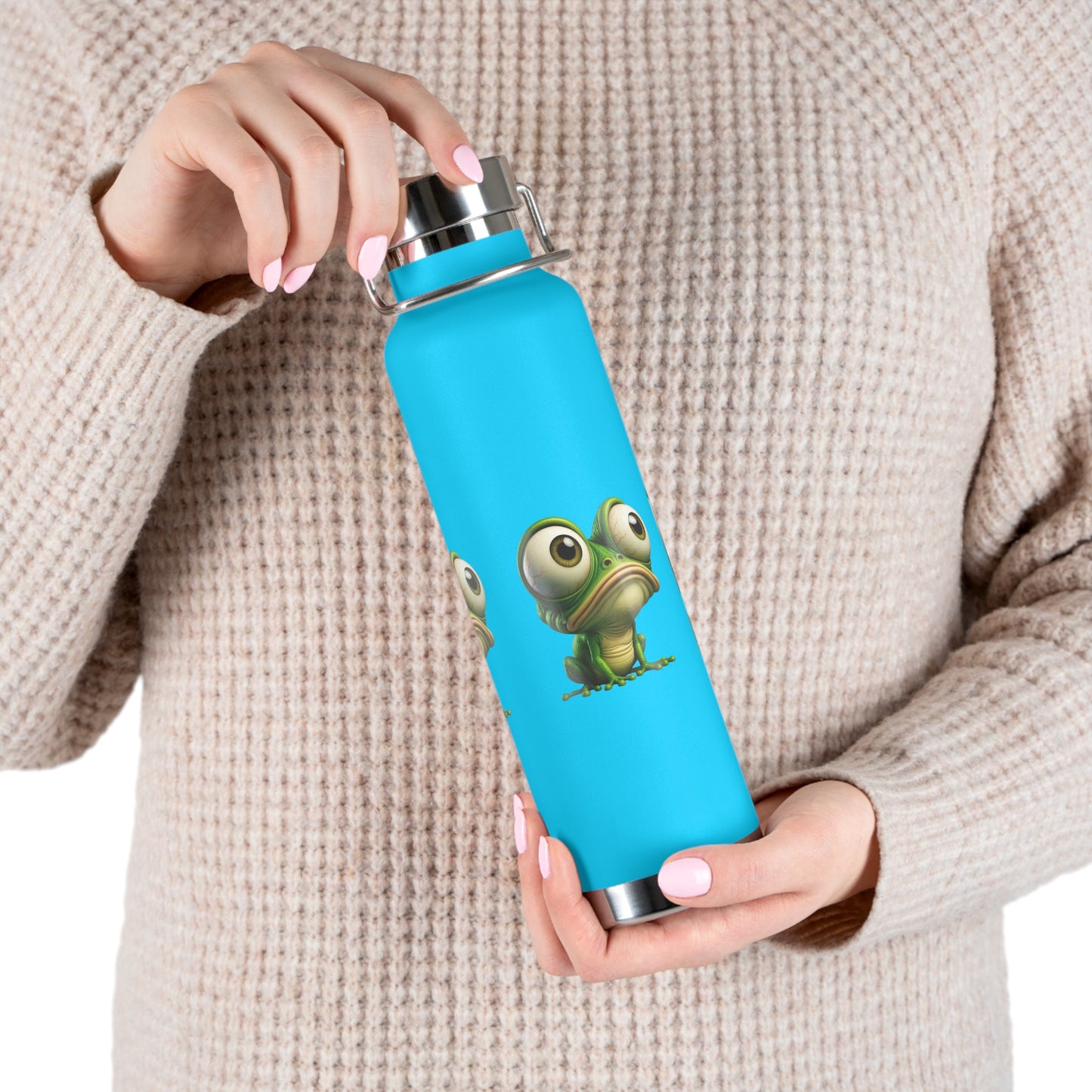 Frog-Themed Insulated Water Bottle, Funny Gift for Nature Lovers, Reusable Hydration Flask, Eco-Friendly Travel Mug, Summer Adventure [...]