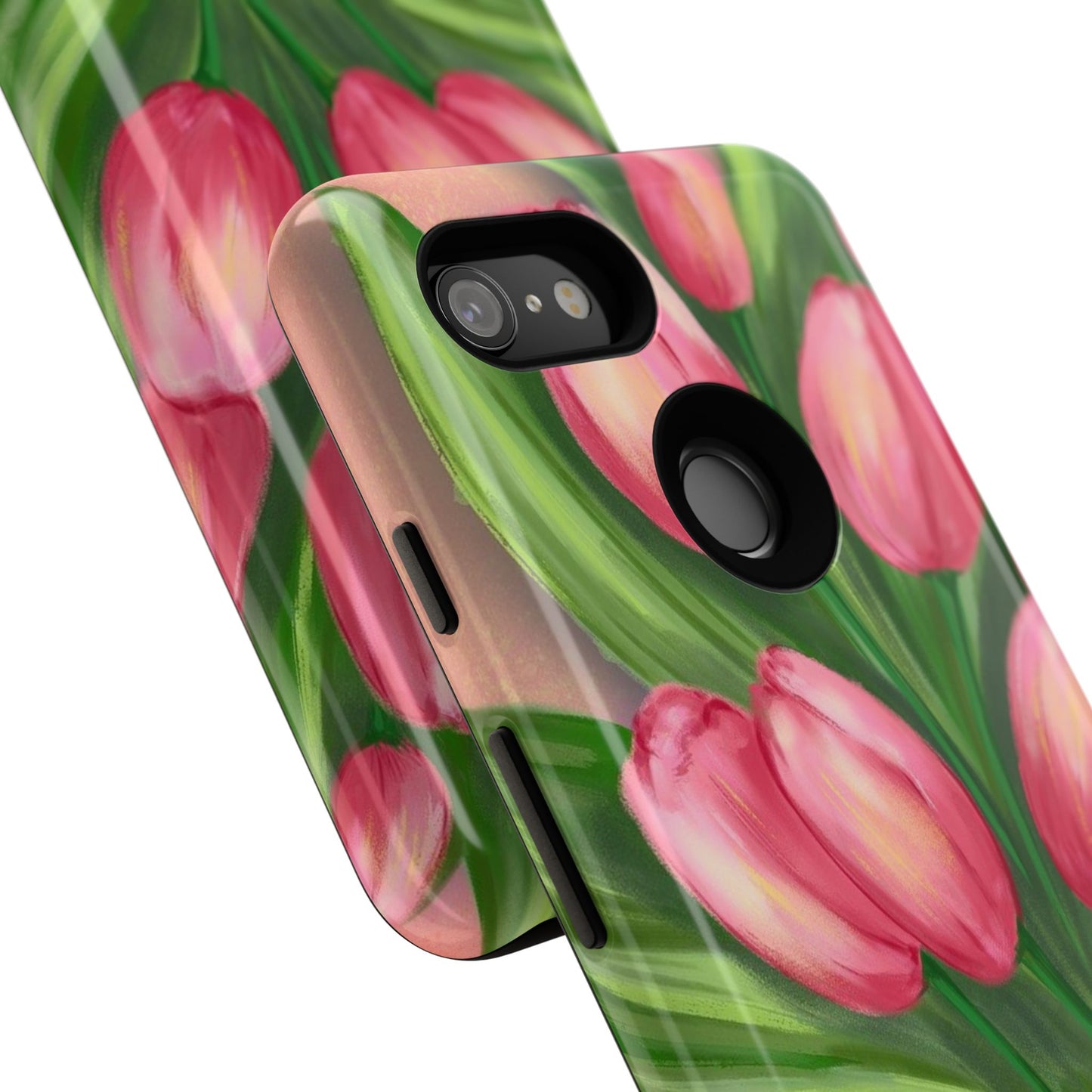 Floral Phone Case with Vibrant Tulips - Tough Cases for Garden Lovers, Spring Gifts, Nature Enthusiasts, Unique Gadget Accessories, [...]