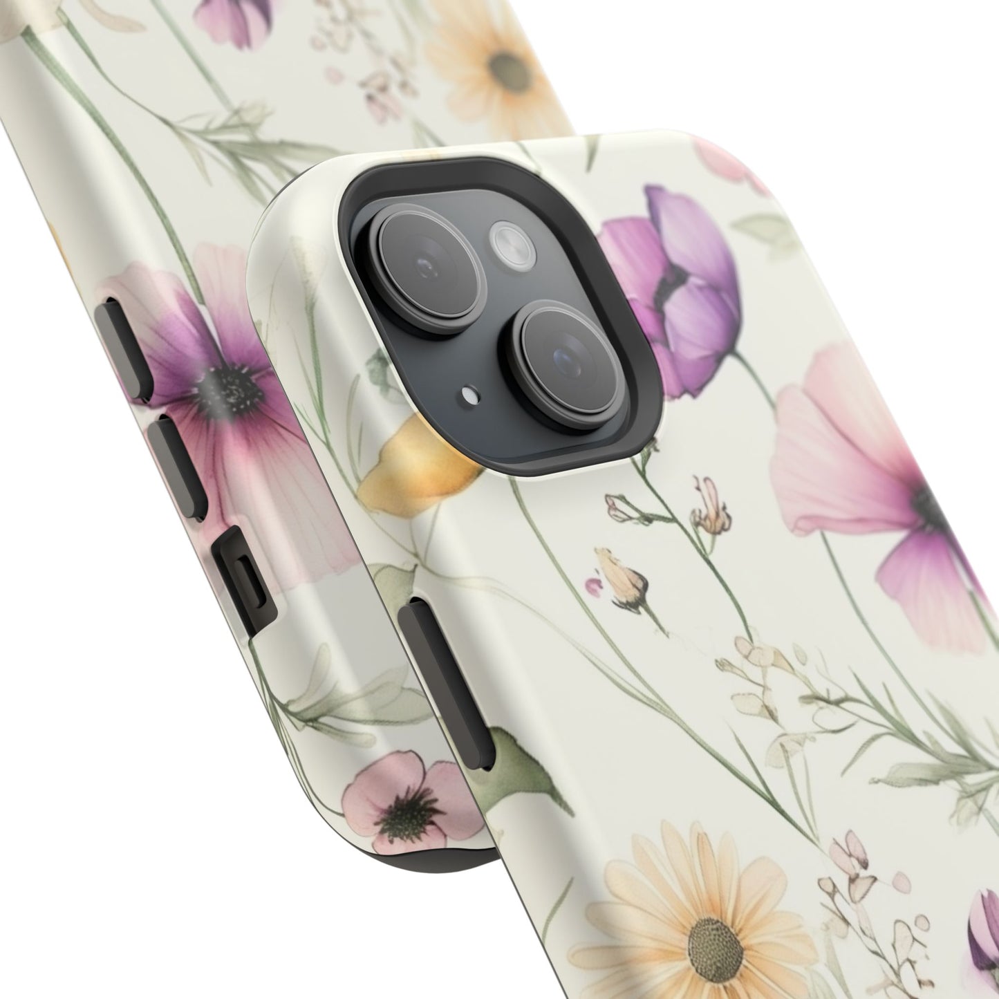Floral Watercolor Magnetic Impact-Resistant Phone Case