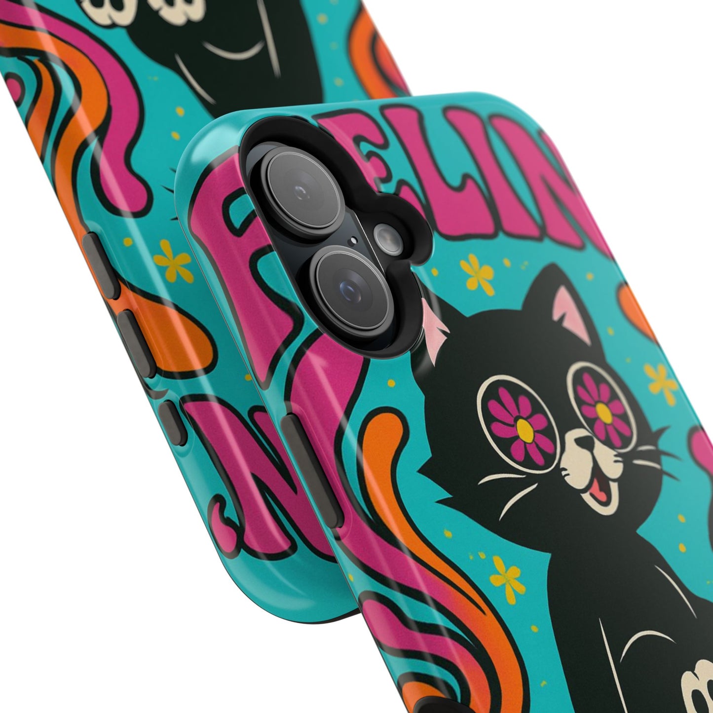 Groovy Cat Magnetic Impact-Resistant Phone Case