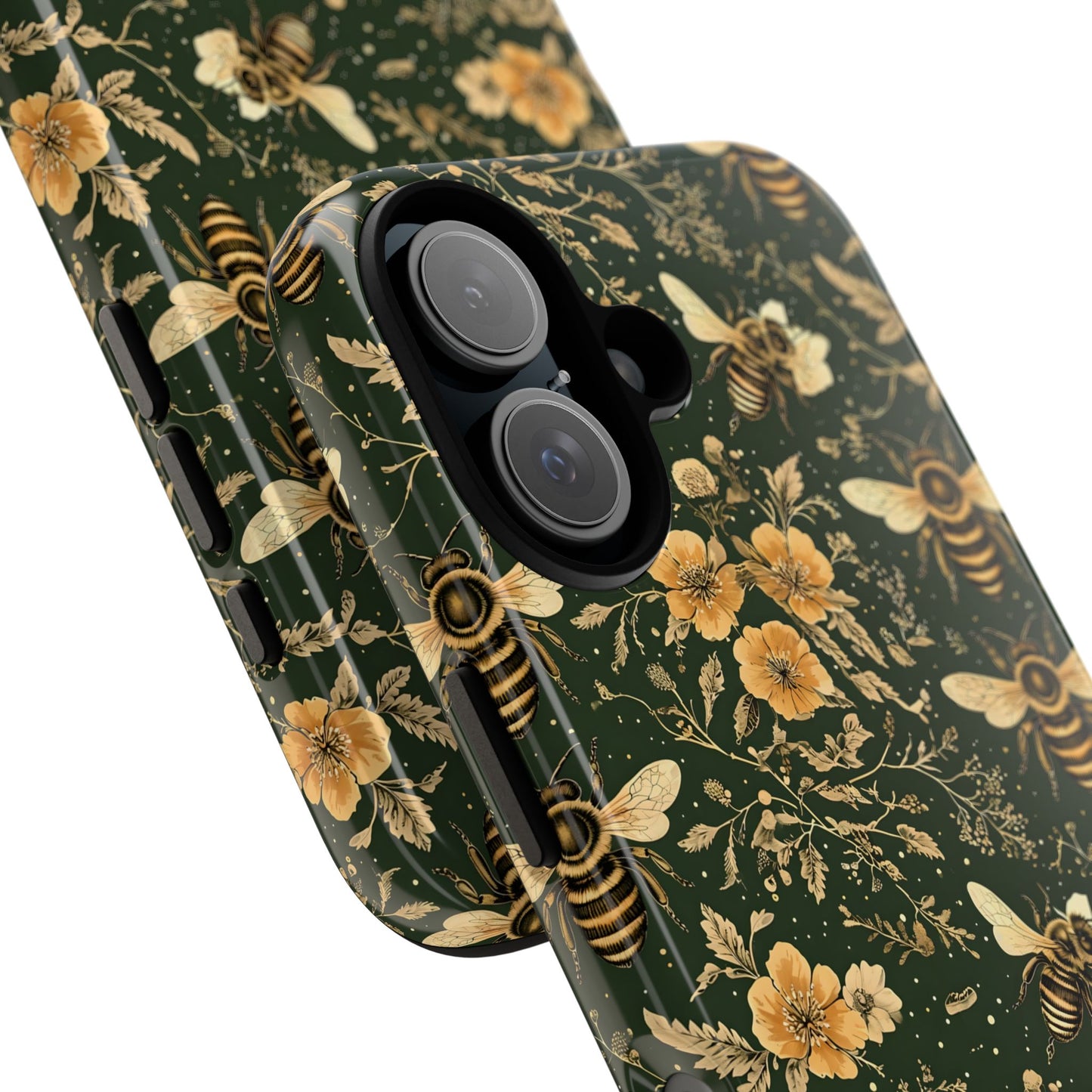 Nature-Inspired Phone Case, Tough Cases for Nature Lovers, Floral Bee Design, Eco-Friendly Gift, Summer Vibes, Trendy Phone Accessory,