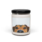 Cute Dog Face Scented Soy Candle, Pet Lover Gift