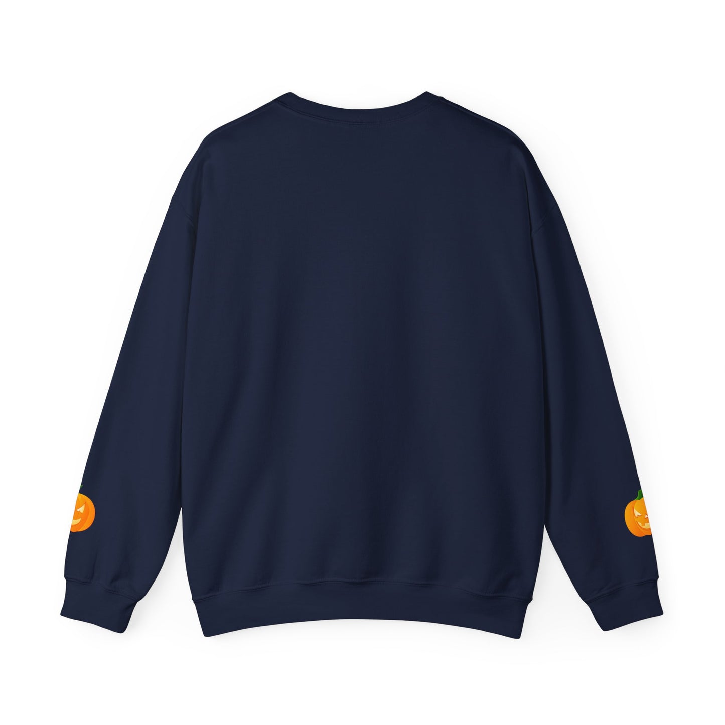 Halloween Pumpkin Sweatshirt, Cozy Fall Apparel, Unisex Crewneck for Halloween, Autumn Casual Wear, Fun Gift Idea