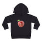 Cute Apple Toddler Pullover Fleece Hoodie - Cozy, Fun, Playful Kidswear, Perfect Gift for Birthdays, Play Dates, or Fall Outings