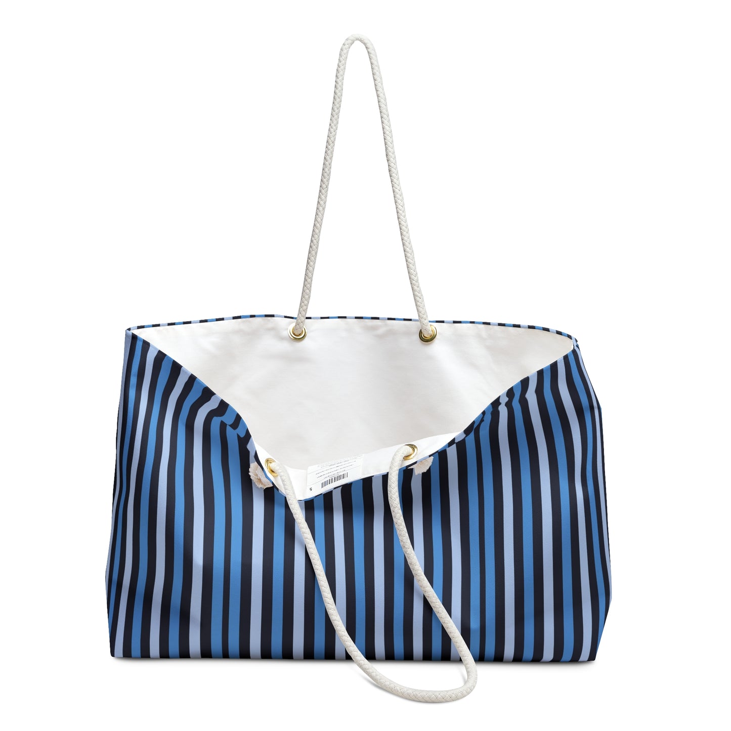 Stylish Weekender Bag - Striped Tote for Travel, Beach, Gym, Overnight Stay, Gifts for Her