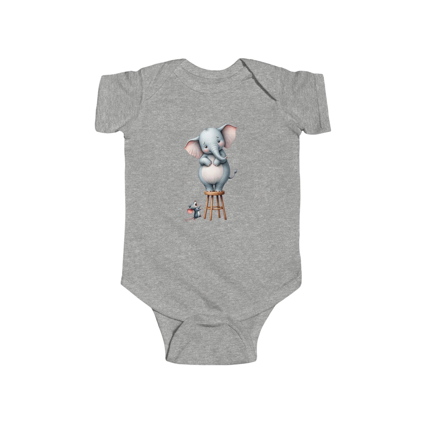 Cute Elephant Infant Bodysuit, Baby Shower Gift, Newborn Outfit, Animal Print Onesie, Infant Gift, Toddler Clothes