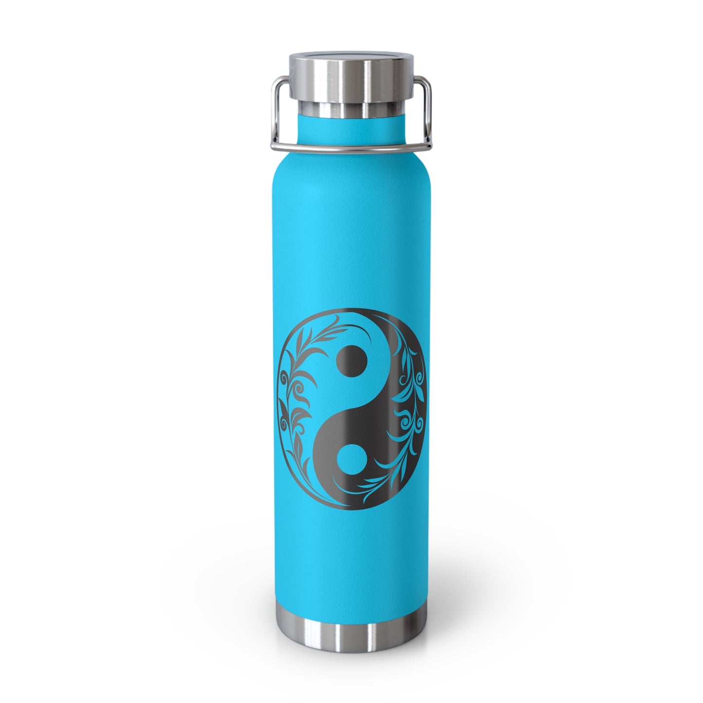 Yin Yang Insulated Water Bottle - 22oz, Stainless Steel Travel Flask, Eco-Friendly Hydration, Motivational Gift, Yoga Accessory