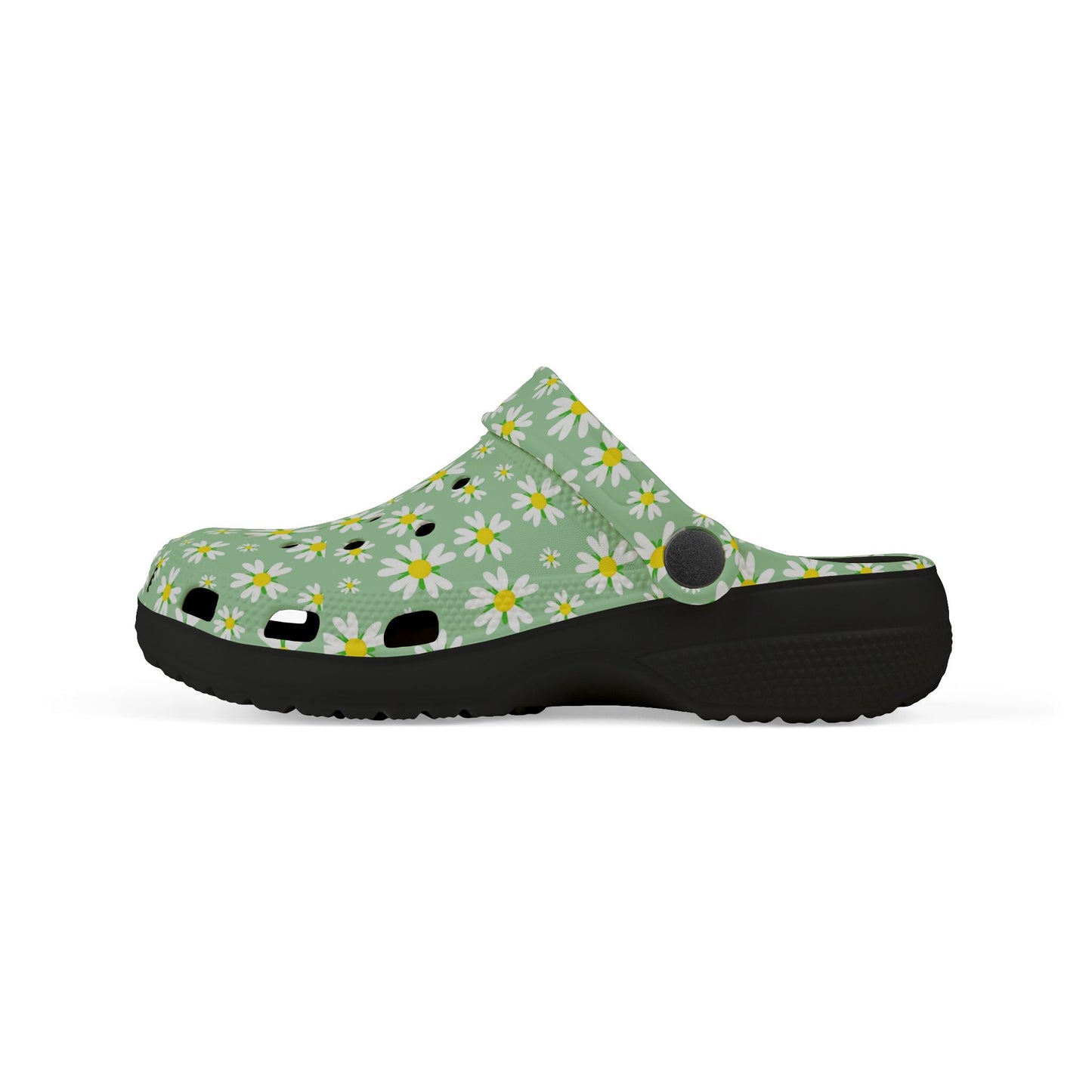 Kids' Floral Print EVA Clogs - Comfortable Garden Shoes, Summer Footwear, Playtime Slippers, Flowers Design, Spring Fashion