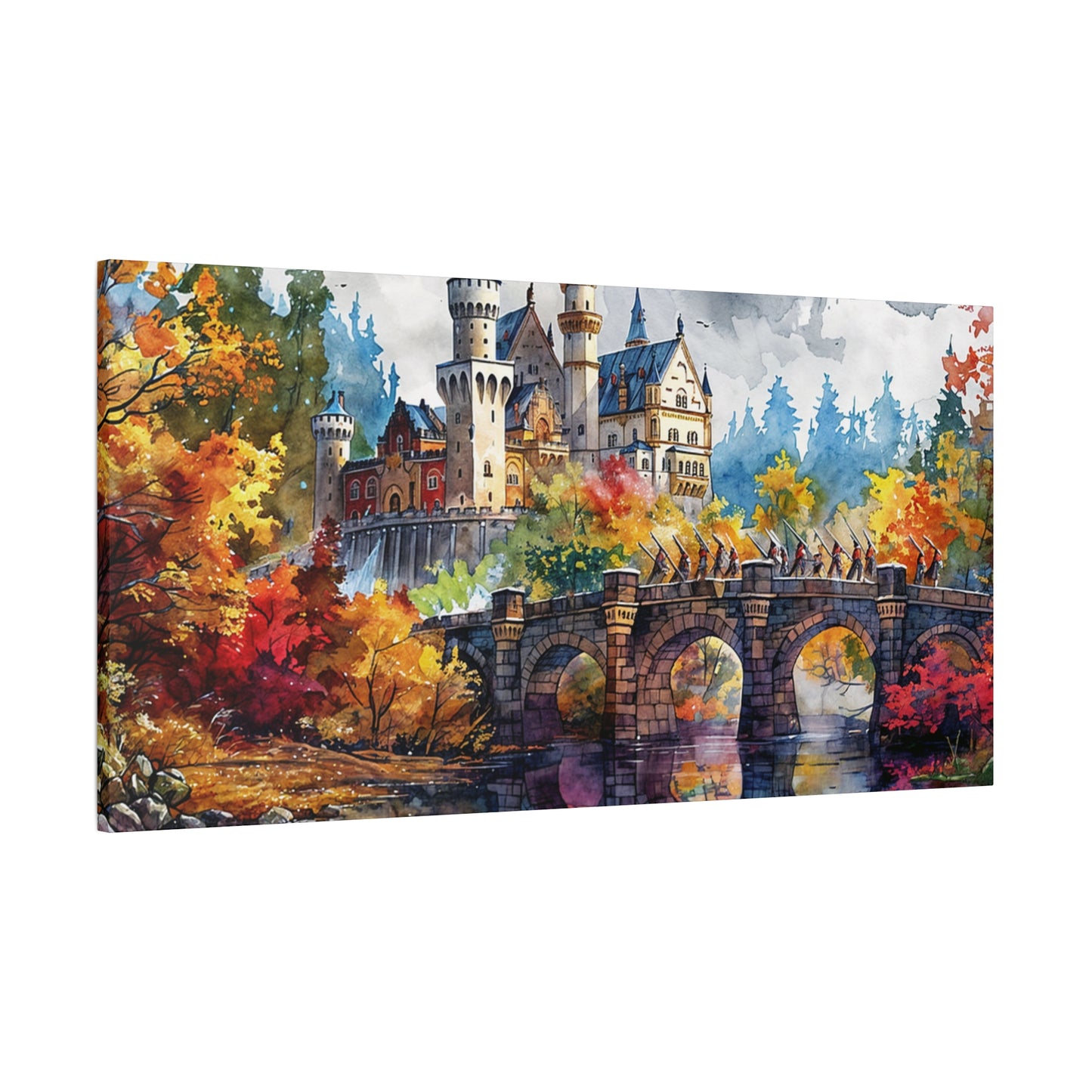 Matte Canvas, Stretched, 1.25" - Castle