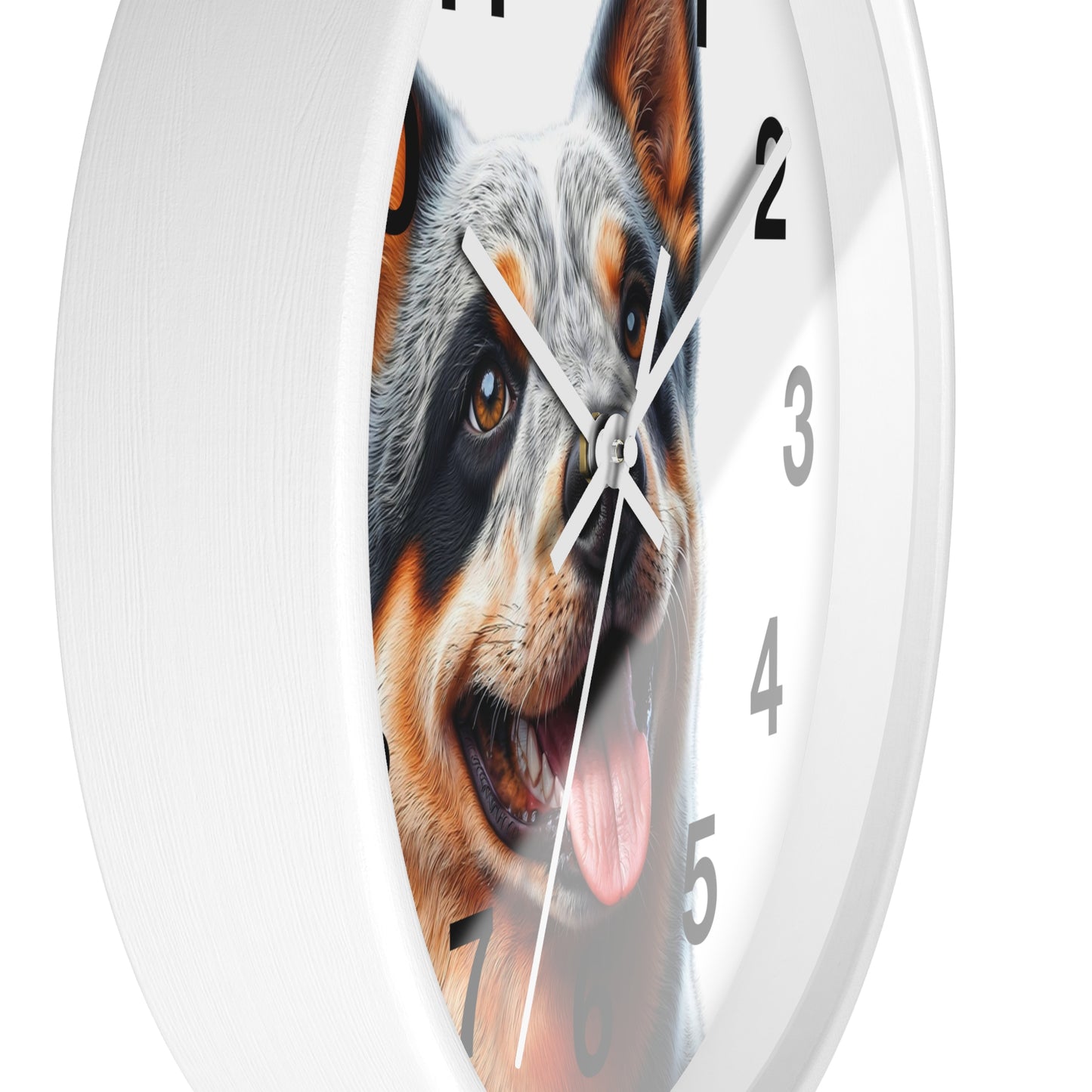 Australian Cattle Dog Wall Clock — Happy Blue Heeler Pet Decor
