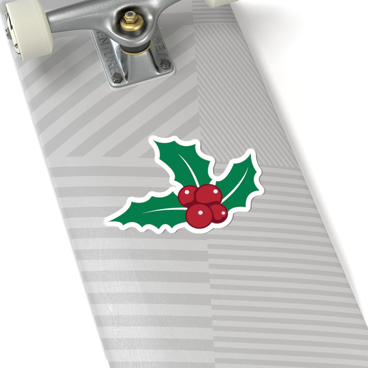 Holiday Holly Kiss-Cut Stickers, Festive Decor, Laptop Stickers, Gift Wrapping, Christmas Decorations, Winter Joy