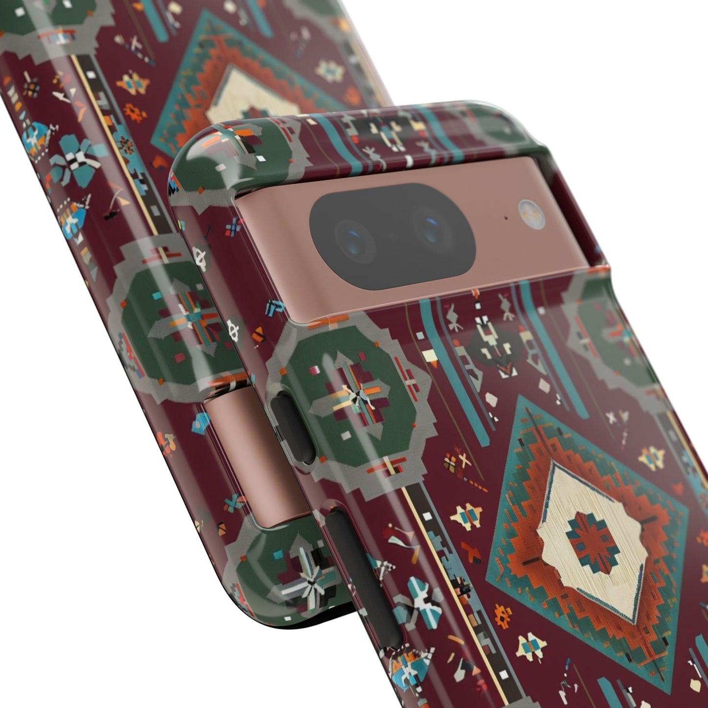 Tribal Pattern Phone Case - Boho Chic, Tough Durable Cover, Stylish Tech Accessory, Gift for Him/Her, Festival Essentials