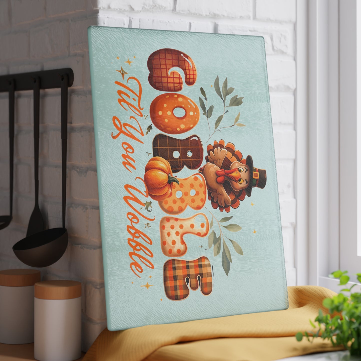 Thanksgiving Gobble Cutting Board