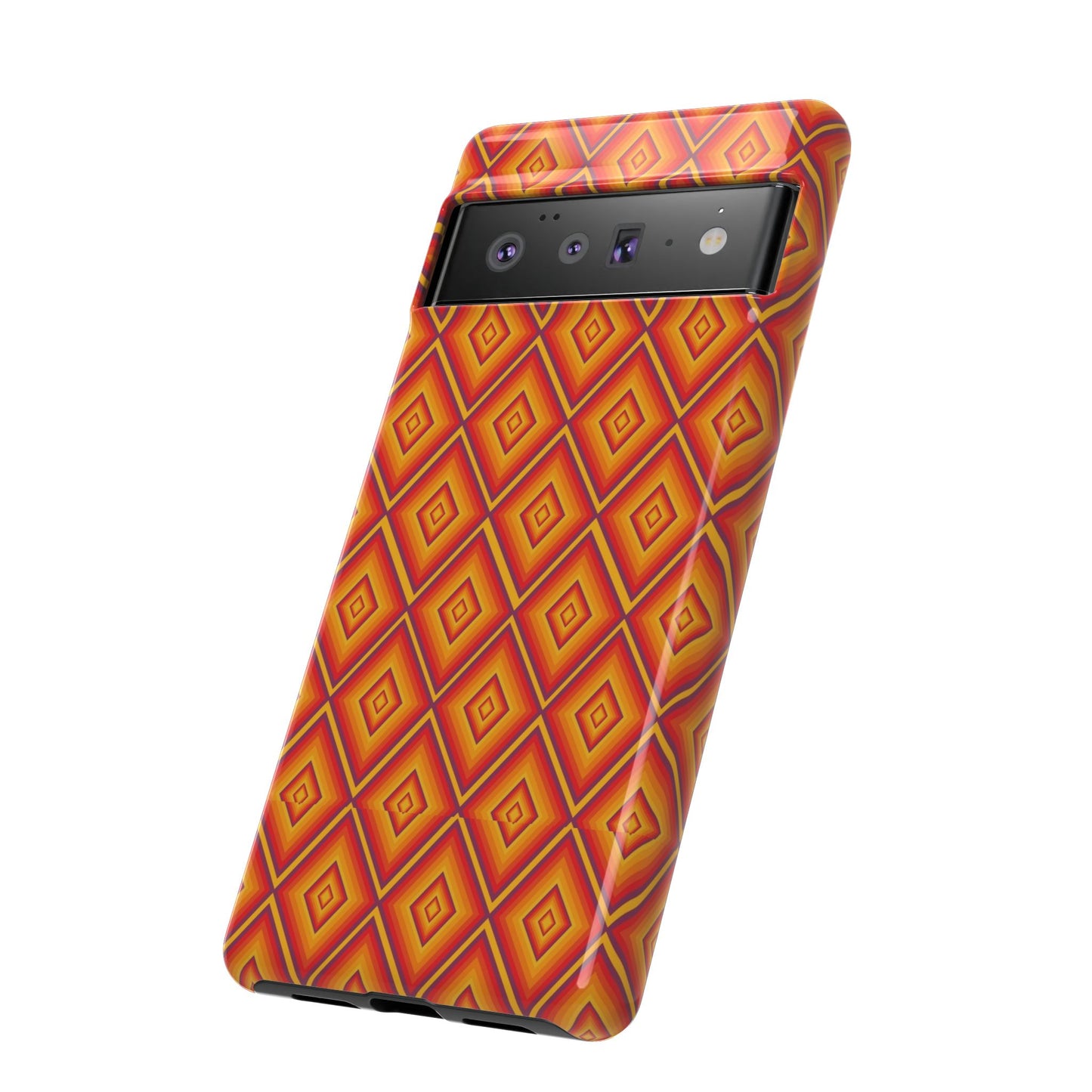 Geometric Phone Case, Tough Cases for Protection, Stylish Smartphone Cover, Vibrant Patterned Phone Accessory, Unique Gift Idea, [...]