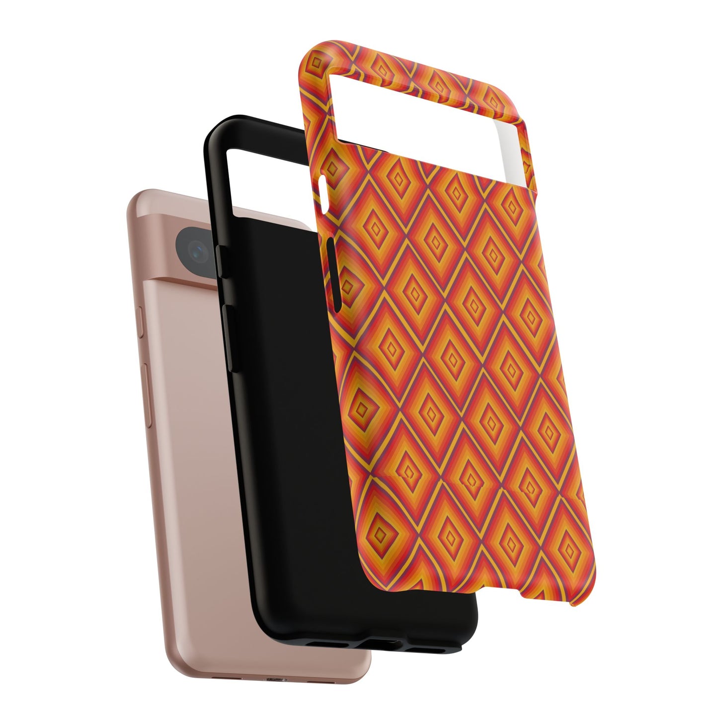 Geometric Phone Case, Tough Cases for Protection, Stylish Smartphone Cover, Vibrant Patterned Phone Accessory, Unique Gift Idea, [...]