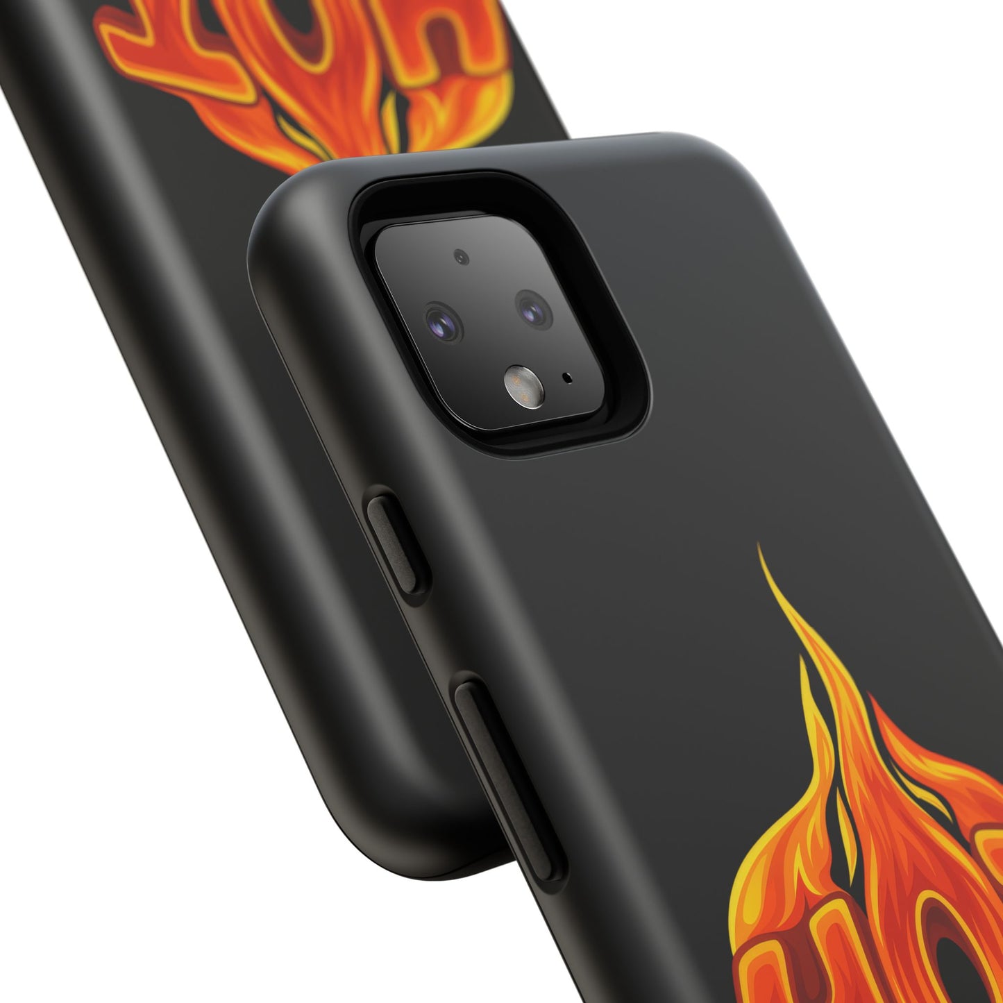 Stylish Phone Case, Hot Flames Design, Gift for Teens, Trendy Accessory, Protective Cover, Unique Phone Case