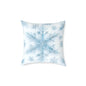 Snowflake Square Poly Canvas Pillow | Cozy Winter Decor, Holiday Gift, Home Accent, Relaxation Decor, Seasonal Cushion