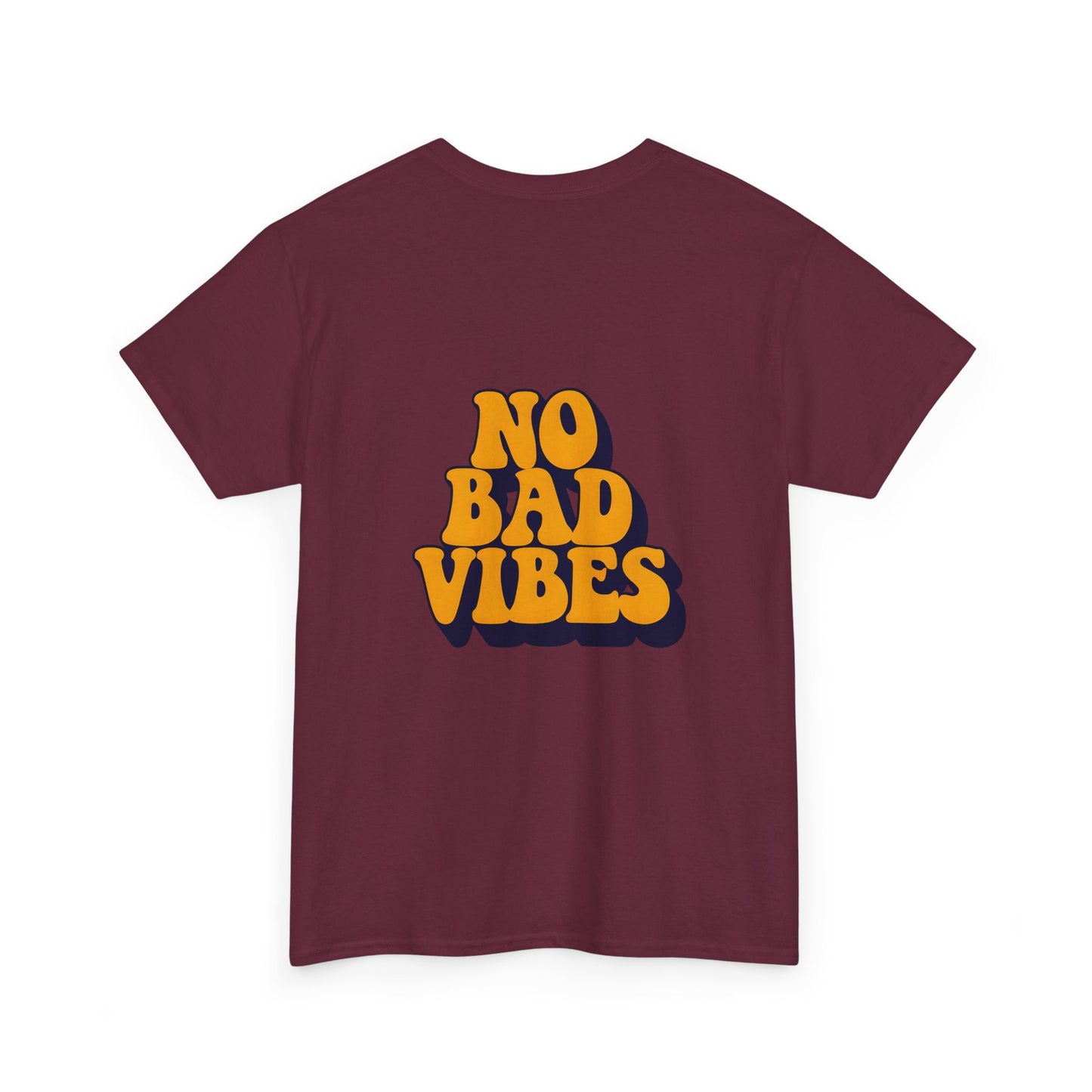 Good Vibes Only Unisex Heavy Cotton Tee, Casual Tee, Positive Message Shirt, Summer Fashion, Gift for Friends, Outdoor Wear