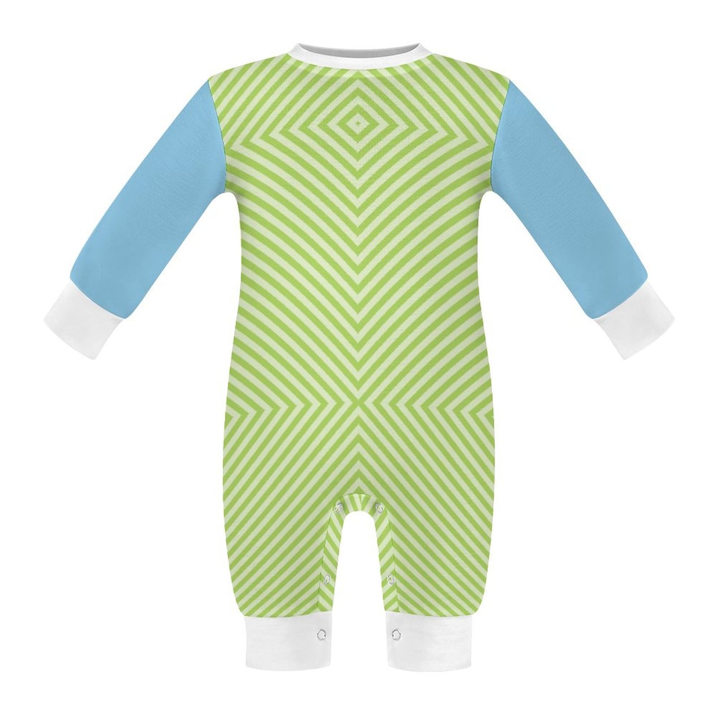 Baby Romper Green Light Blue