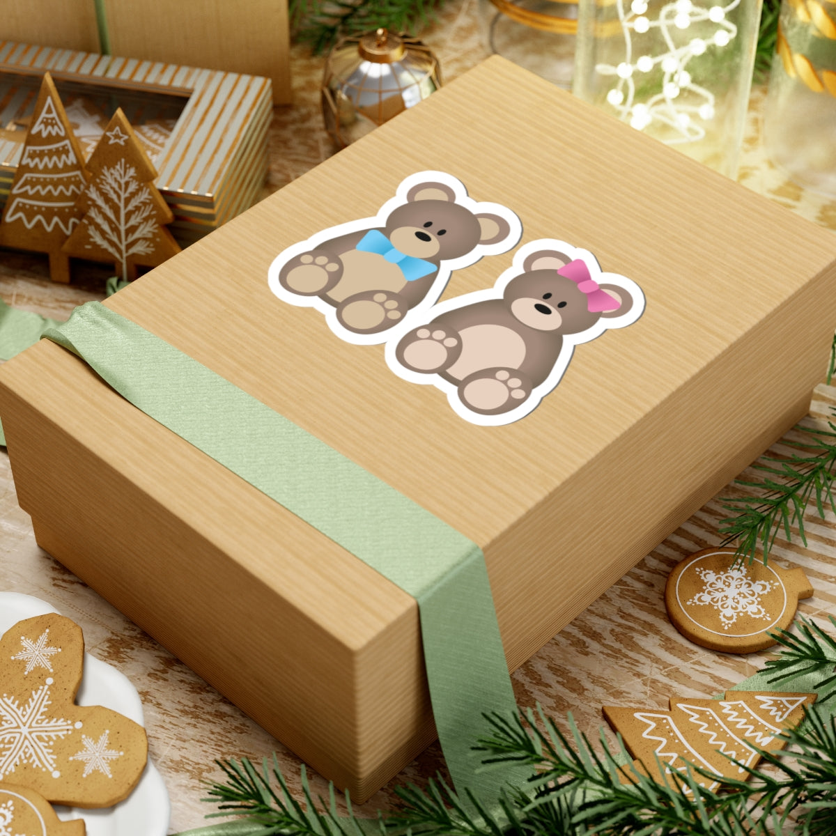 Cute Bear Kiss-Cut Stickers | Adorable Decor for Kids, Scrapbooking, Laptops, Party Favors, Gift Wrapping