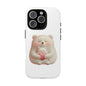 Cute Bear Phone Case, Tough Cases, Animal Lover Gift, Kids Accessories, Mother’s Day, Heartwarming Design