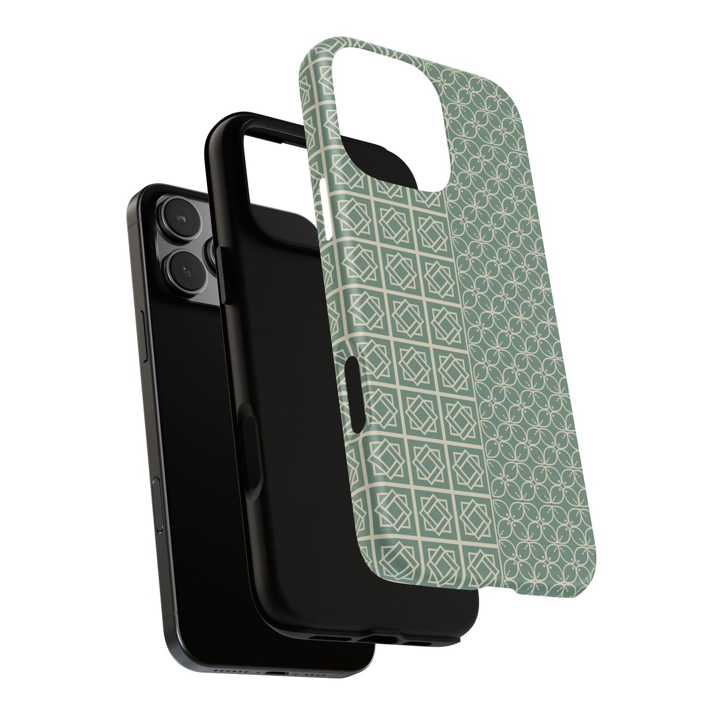 Stylish Phone Case with Geometric Patterns, Tough Cases, Durable Cell Phone Cover, Trendy Smartphone Accessory, Functional Gift Idea