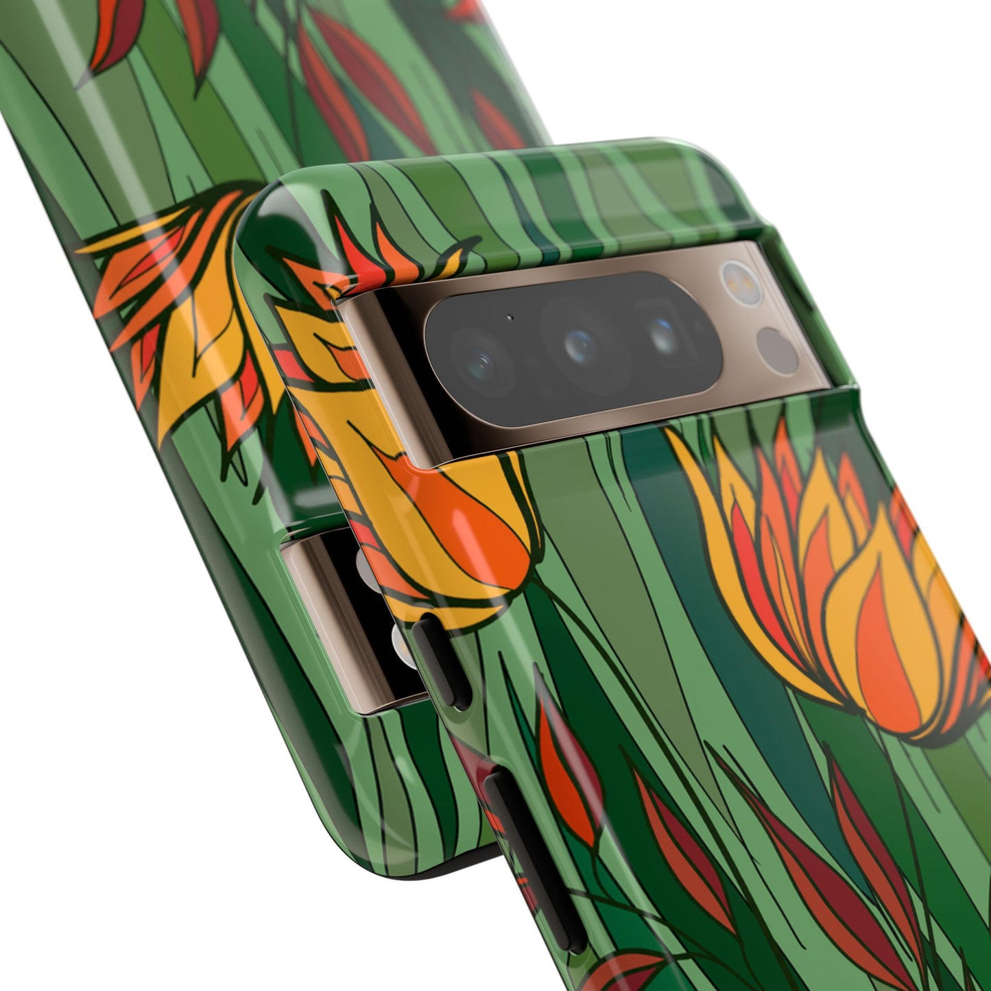 Vibrant Floral Phone Case, Nature-Inspired Tough Case, Eco-Friendly Cover, Unique Gift for Nature Lovers, Spring Decor
