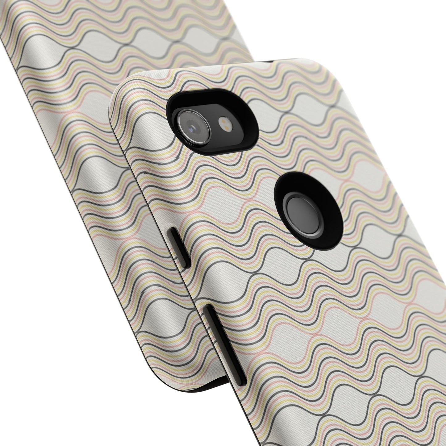 Stylish Phone Case for Tough Protection, Wavy Design, Chic Accessory, Gift for Her, Trendy Tech, Holiday Gift Idea