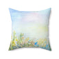Spun Polyester Square Pillow Wildflowers