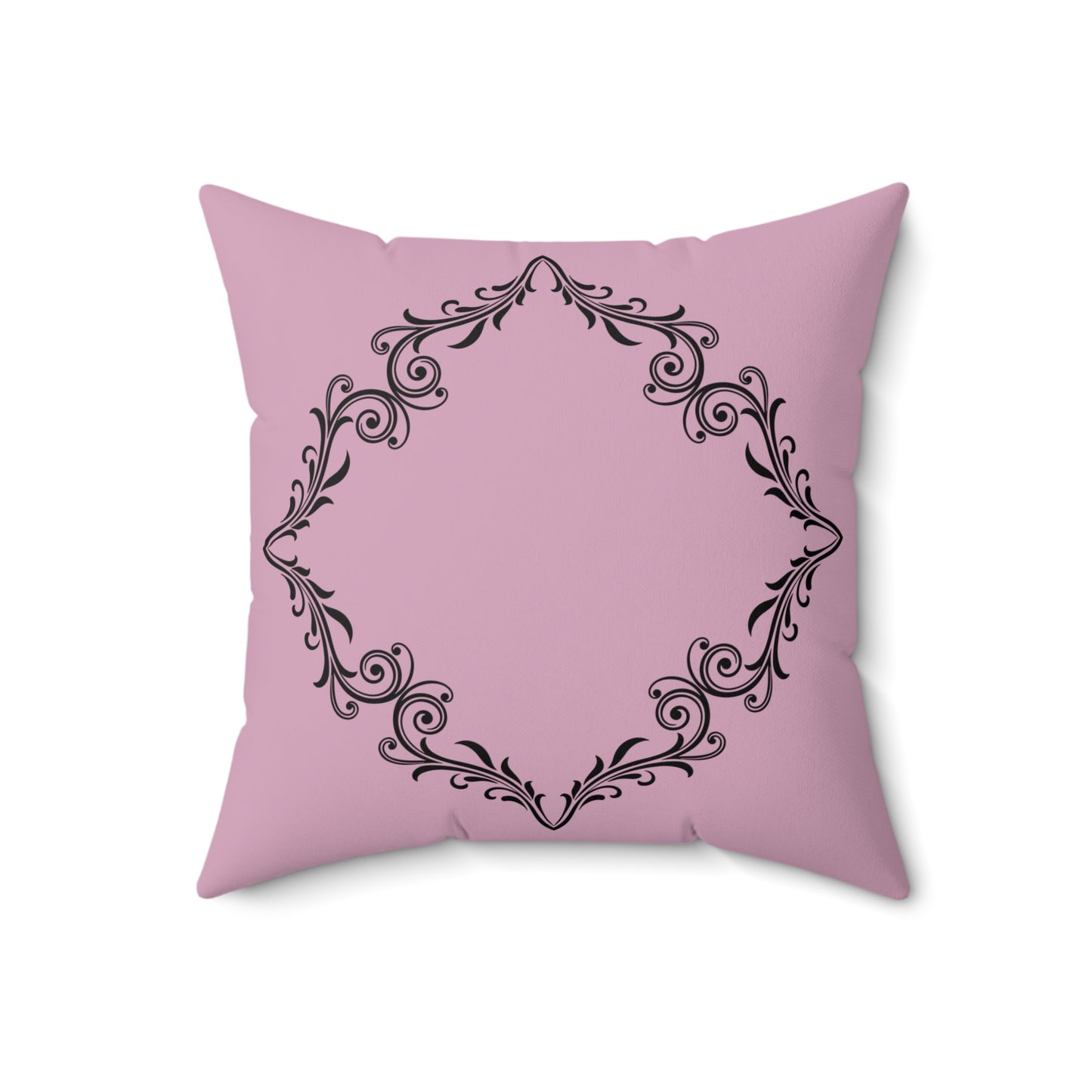 Elegant Pink Decorative Pillow with Ornate Design, Home Decor, Gift Idea, Cozy Living Room, Stylish Couch Accessory