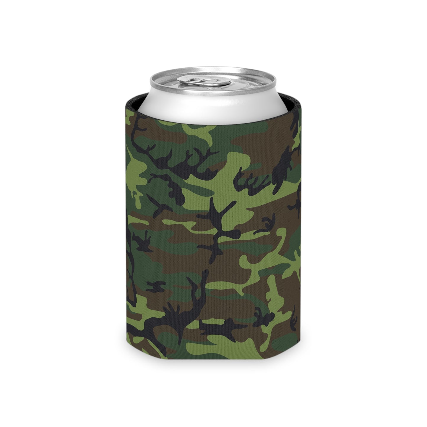 Camouflage Can Cooler, Outdoor Party Drink Sleeve, Camping Accessories, Military Style Beverage Insulator, BBQ Gift, Tailgate Essential