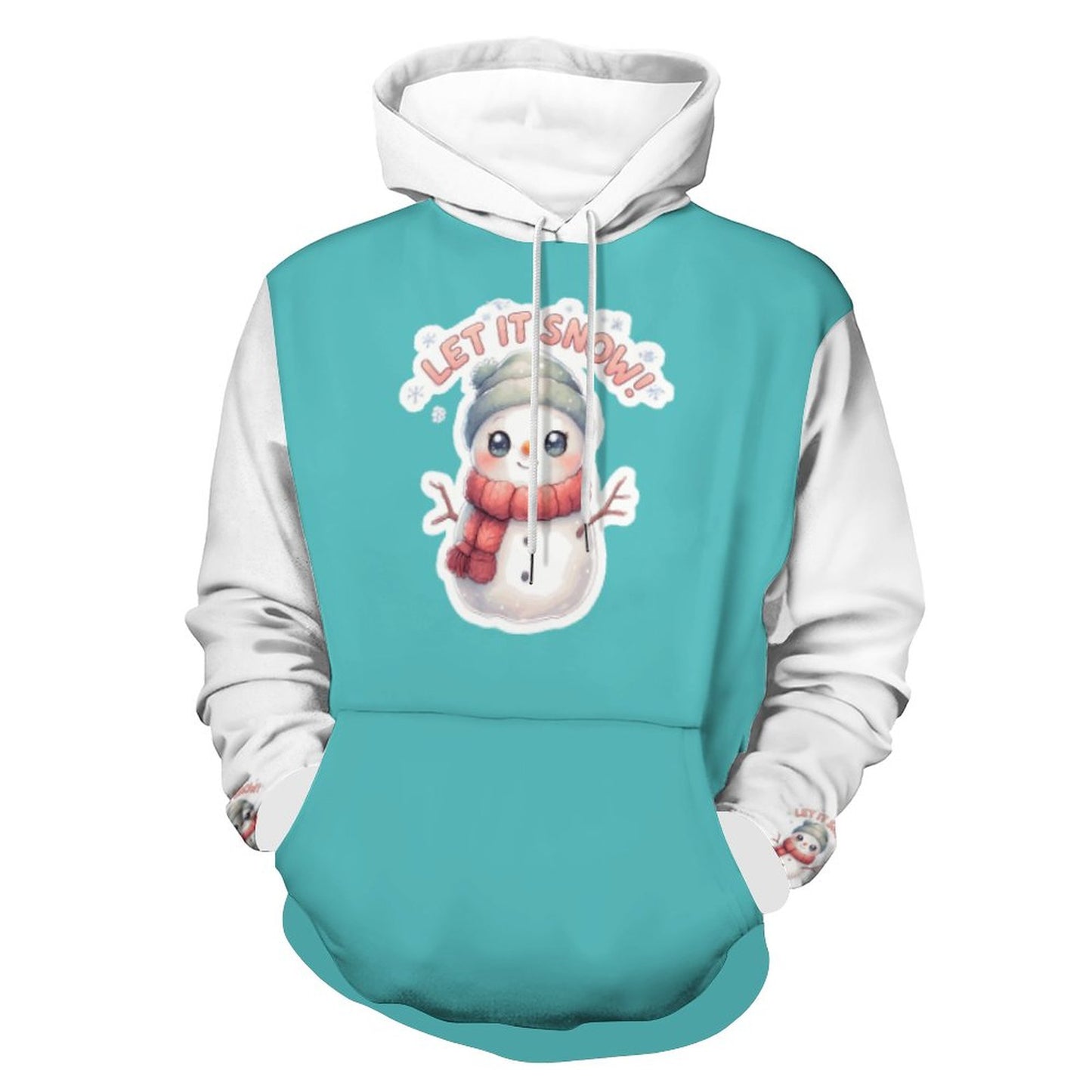 Let it Snow  Hoodie with Double-layer Cap
