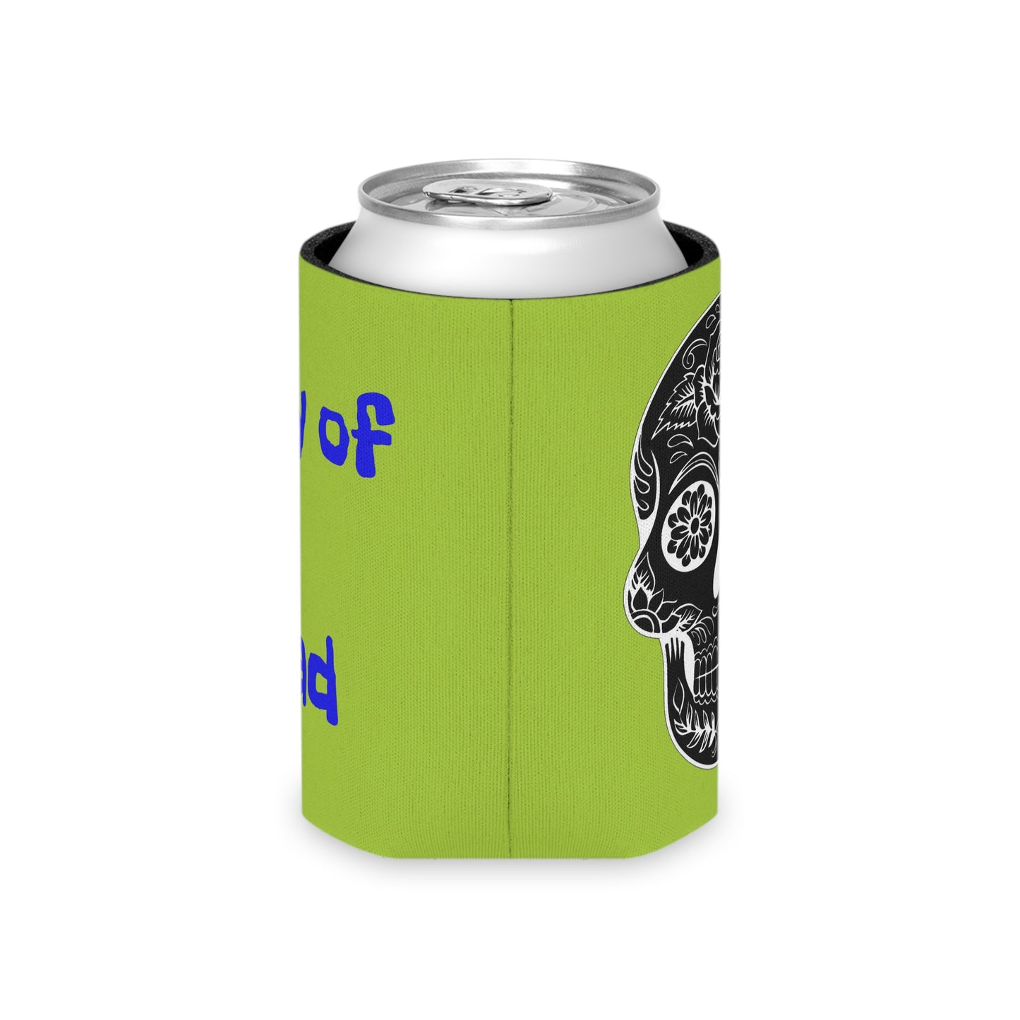 Day of the Dead Can Cooler, Fun Drink Holder, Party Favor, Fall Fiesta Gift, Halloween Accessory, Tecaltepec Celebration