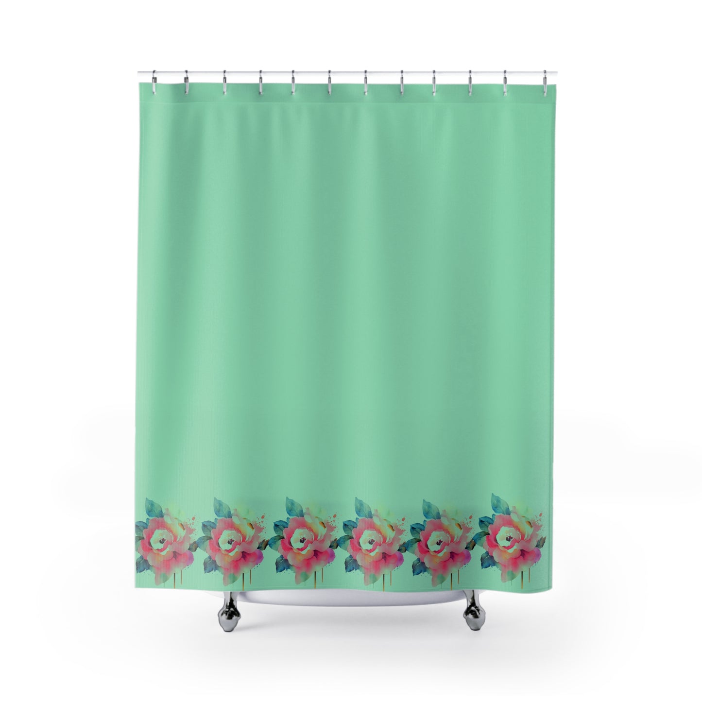 Blooming Floral Shower Curtain, Bathroom Decor, Home Accessories, Gift Idea, Spring Themes