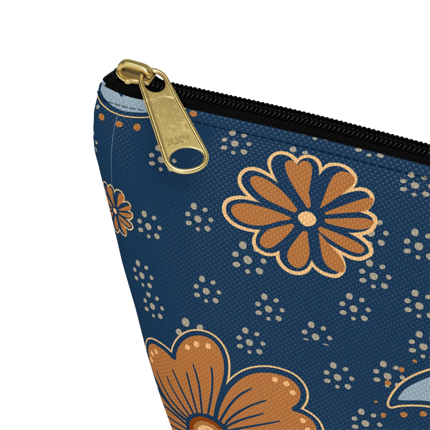 Floral Accessory Pouch, Makeup Bag, Travel Organizer, Gift for Her, Floral Print, T-bottom Pouch, Cosmetics Case