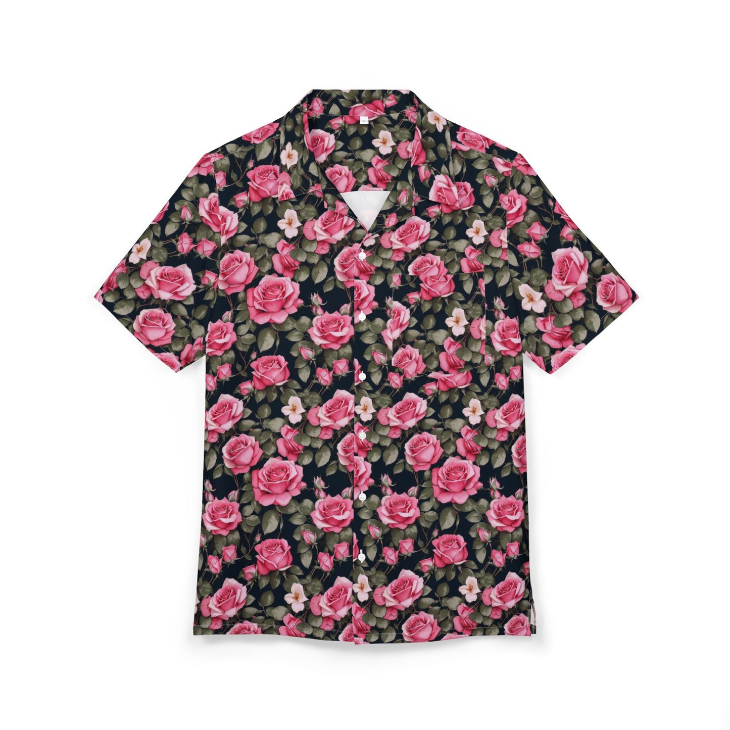 Floral Hawaiian Shirt - Tropical Summer Vibes, Beach Wear, Vacation Outfits, Casual Button-Down, Floral Print Shirt