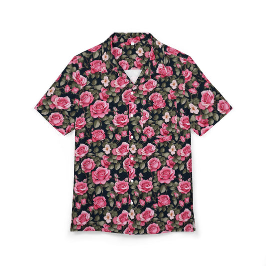 Floral Hawaiian Shirt - Tropical Summer Vibes, Beach Wear, Vacation Outfits, Casual Button-Down, Floral Print Shirt