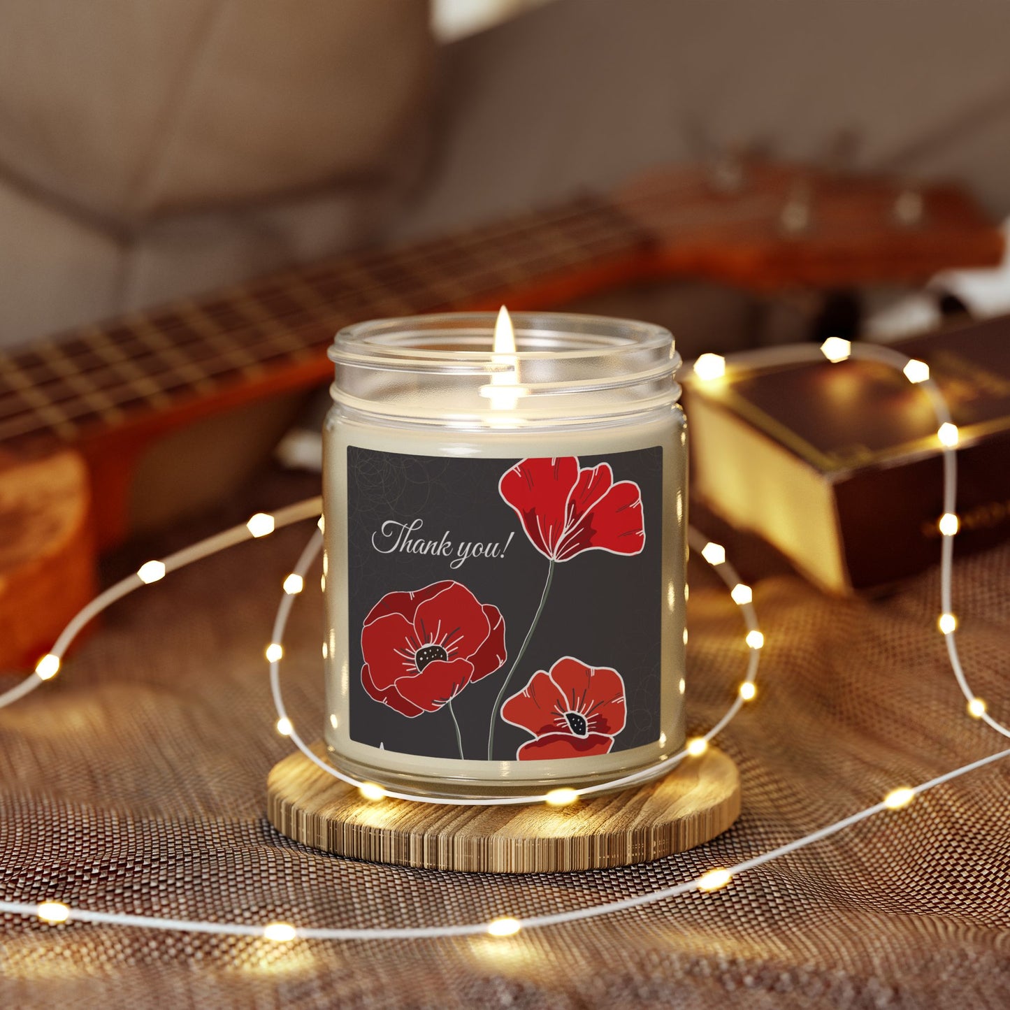 Scented Candles, Coconut Apricot Wax (4oz, 9oz)