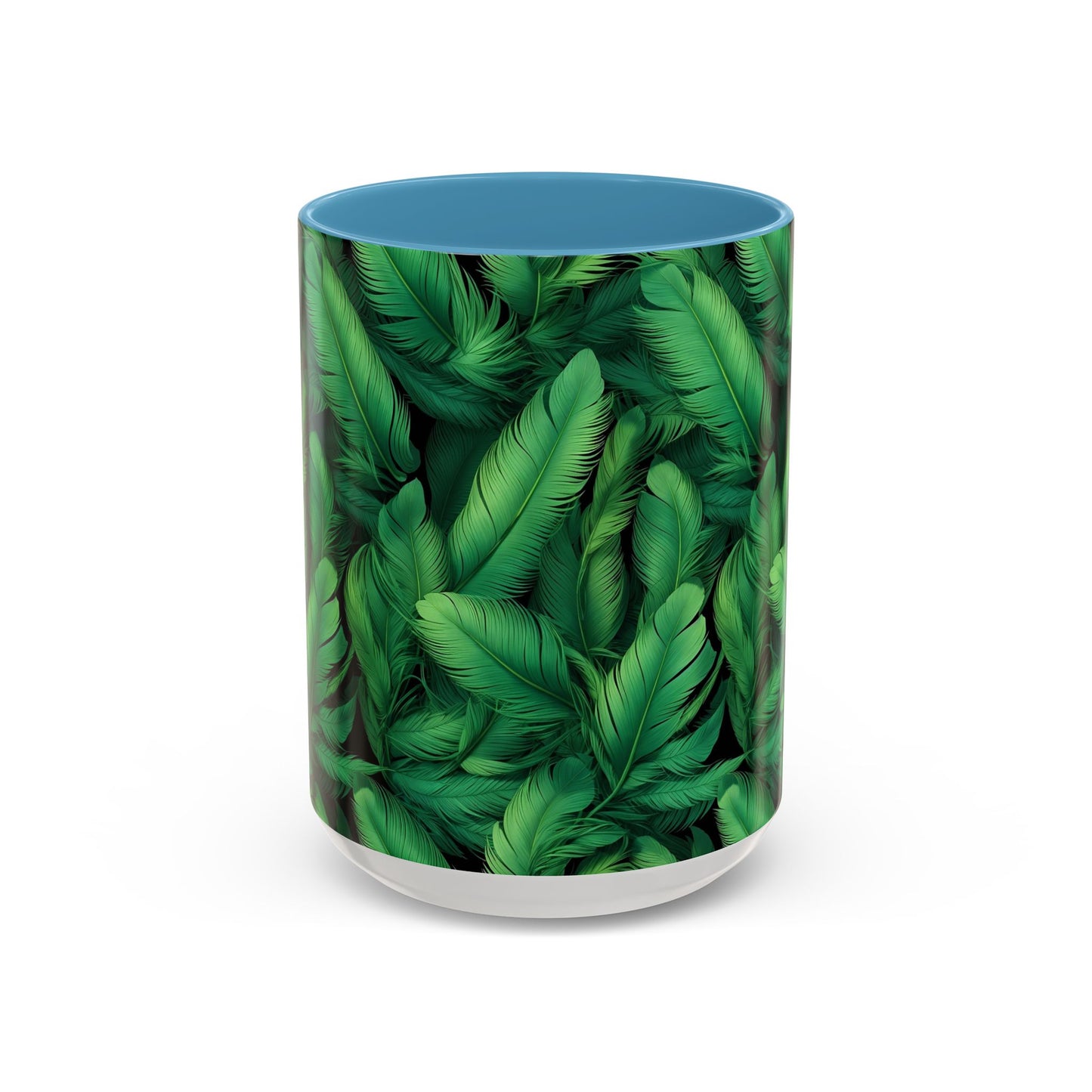 Tropical Leaf Coffee Mug - Green Botanical Drinkware, Ideal Gift for Nature Lovers, Home Decor, Tropical Theme, Eco-Friendly Beverage