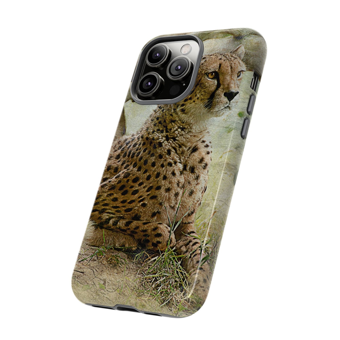 Cheetah Phone Case, Tough Cases, Animal Lover Gift, Wildlife Protection, Eco-Friendly Mobile Cover, Unique Phone Accessory