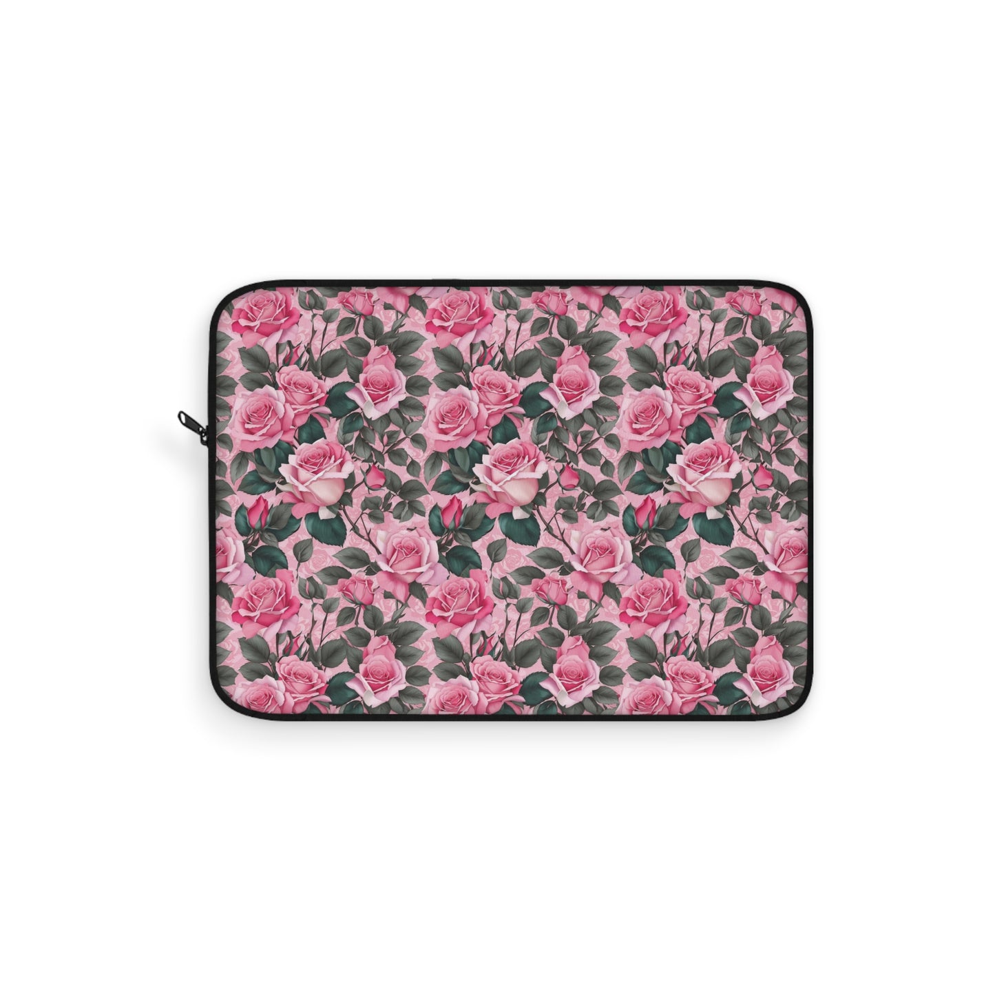 Floral Laptop Sleeve - Elegant Rose Design, Computer Case, Gifts for Her, Stylish Office Accessory, Mother's Day