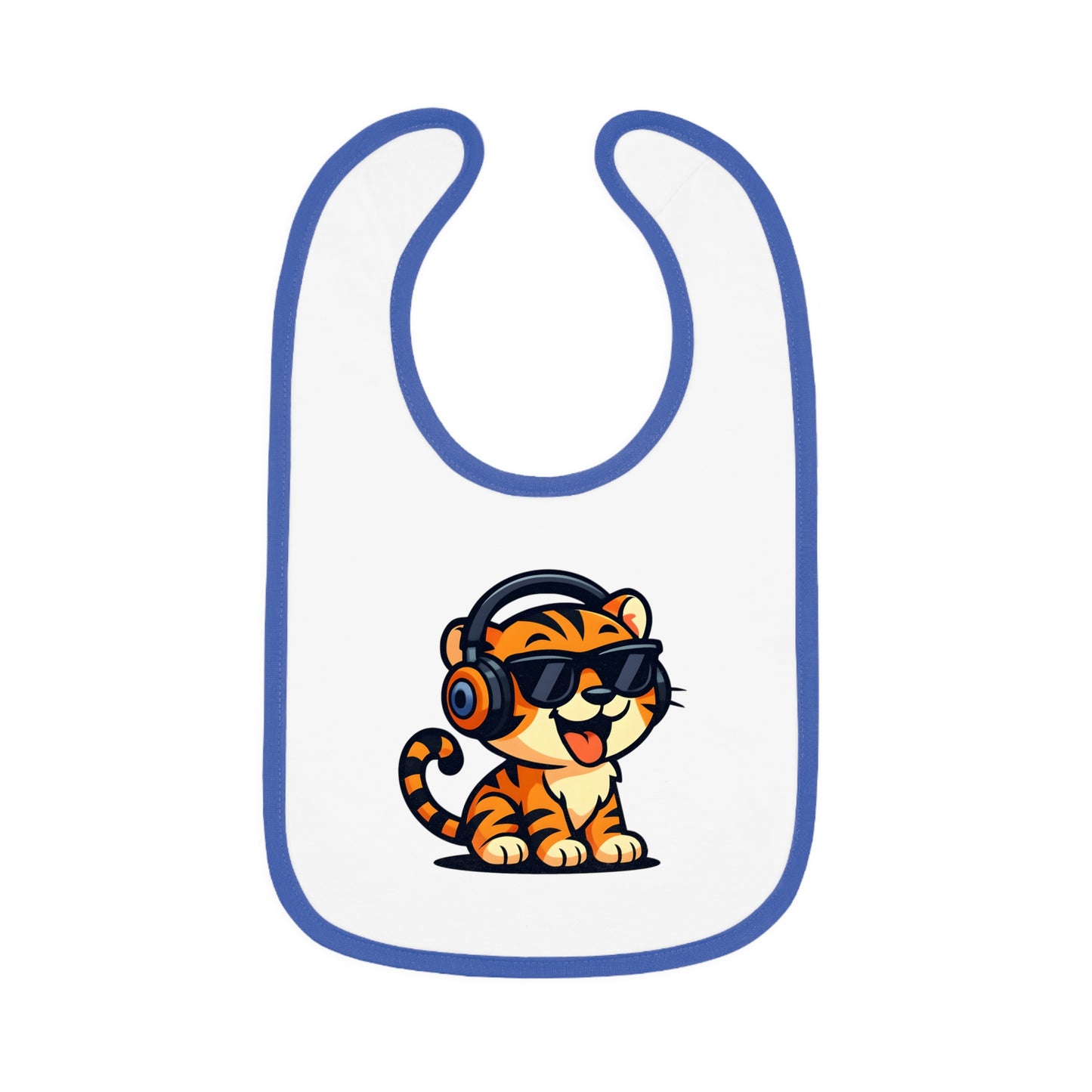 Cool Tiger Baby Bib, Cute Bib for Toddlers, Fun Feeding Accessory, Birthday Gift for Kids, Stylish Baby Gear