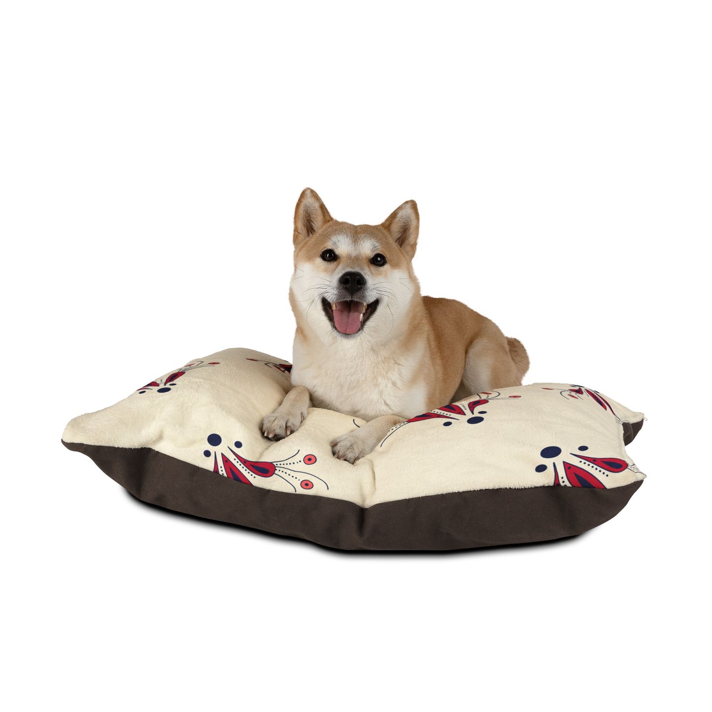 Cozy Floral Pet Bed, Stylish Dog Bed, Cat Bed, Soft Pet Cushion, Decorative Pet Decor