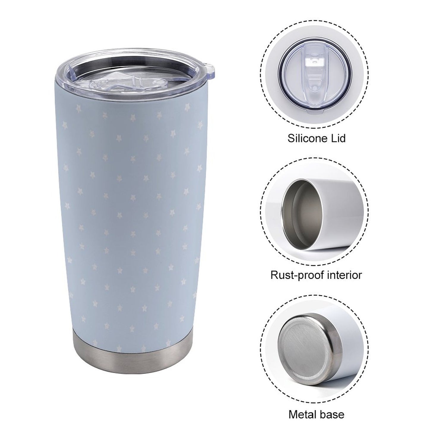 20oz Insulated Stainless Steel Cup with Lid
