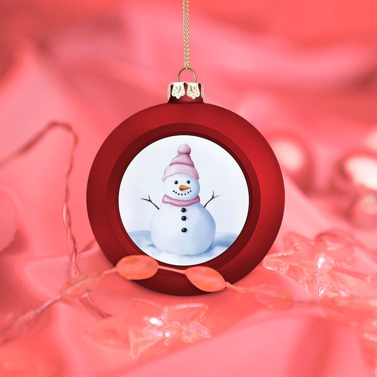 Custom Christmas Ball - Snowman