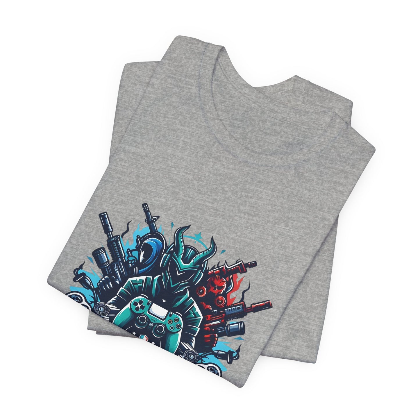 Gaming Controller Emblem Tee — Esports Gamer Graphic T-Shirt