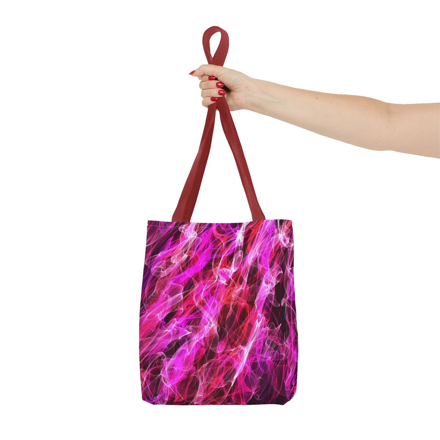 Vibrant Abstract Tote Bag, Colorful Shopping Bag