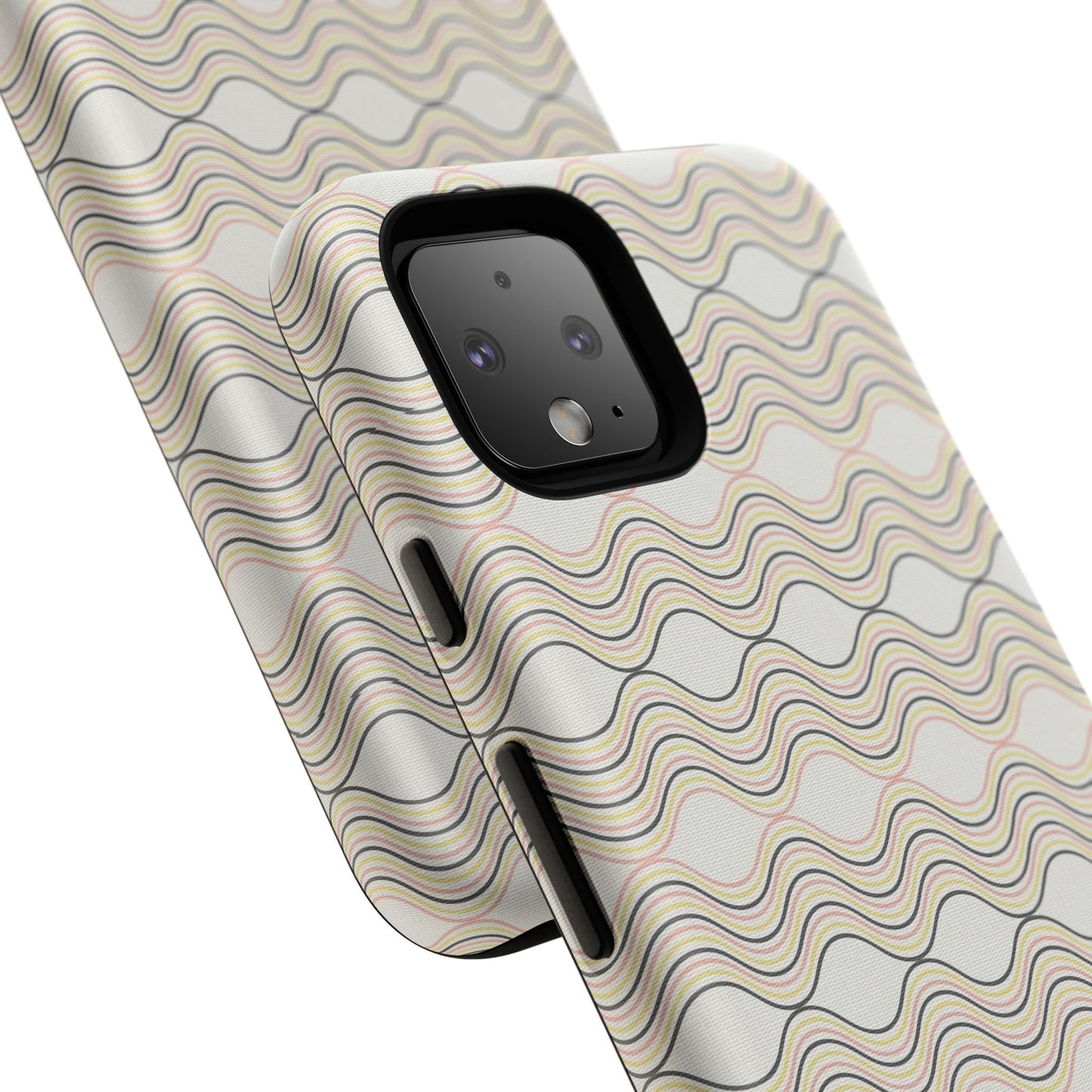 Stylish Phone Case for Tough Protection, Wavy Design, Chic Accessory, Gift for Her, Trendy Tech, Holiday Gift Idea