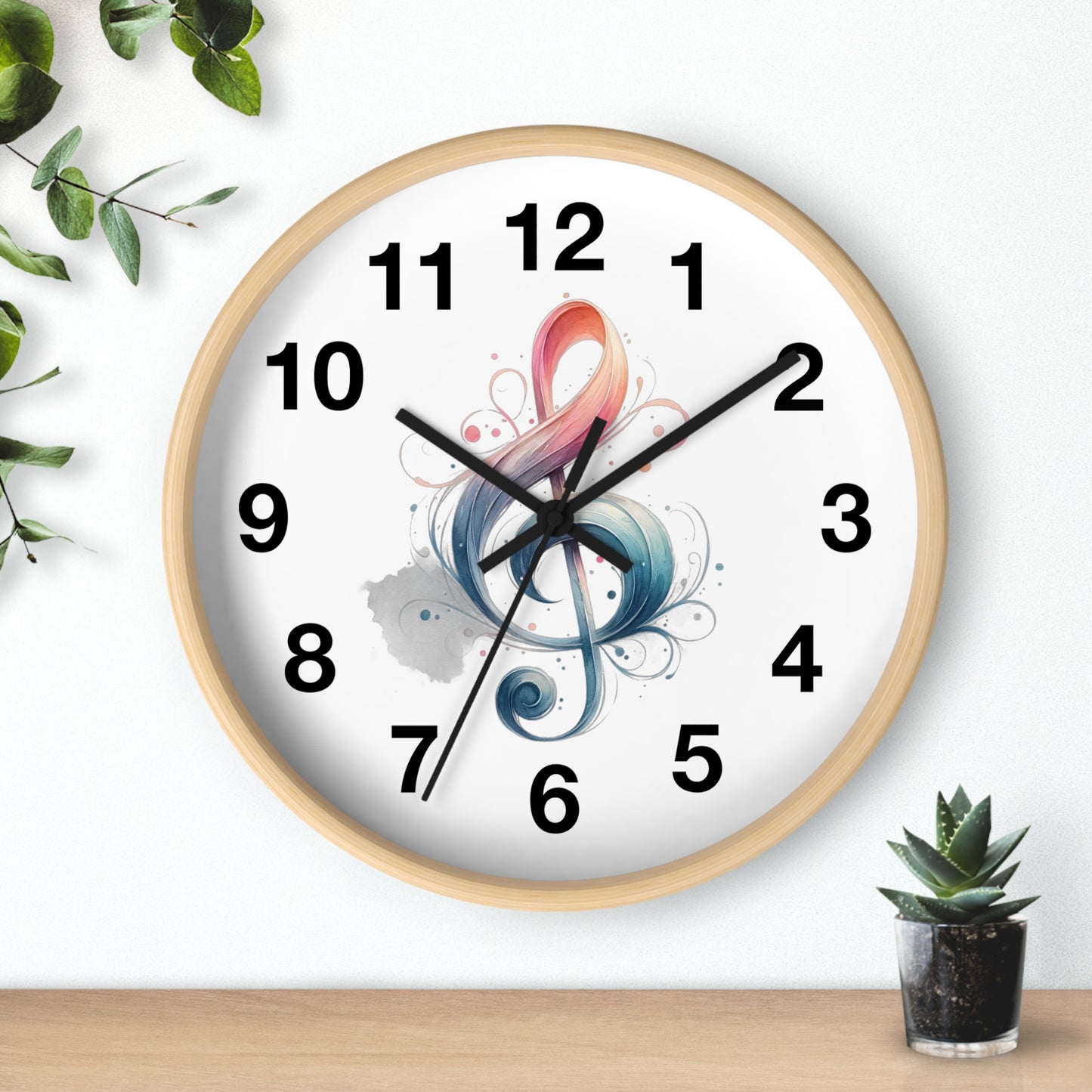Wall Clock Musical note